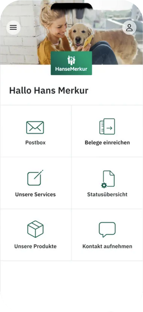 phone overlay HanseMerkur